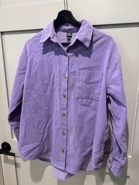 wild fable Lavender Corduroy Button-Down Shirt